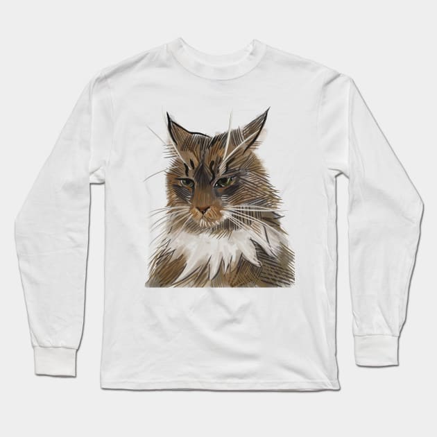 Catty Long Sleeve T-Shirt by nloooo